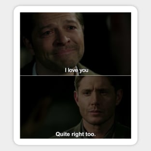 Superwho Destiel meme Sticker